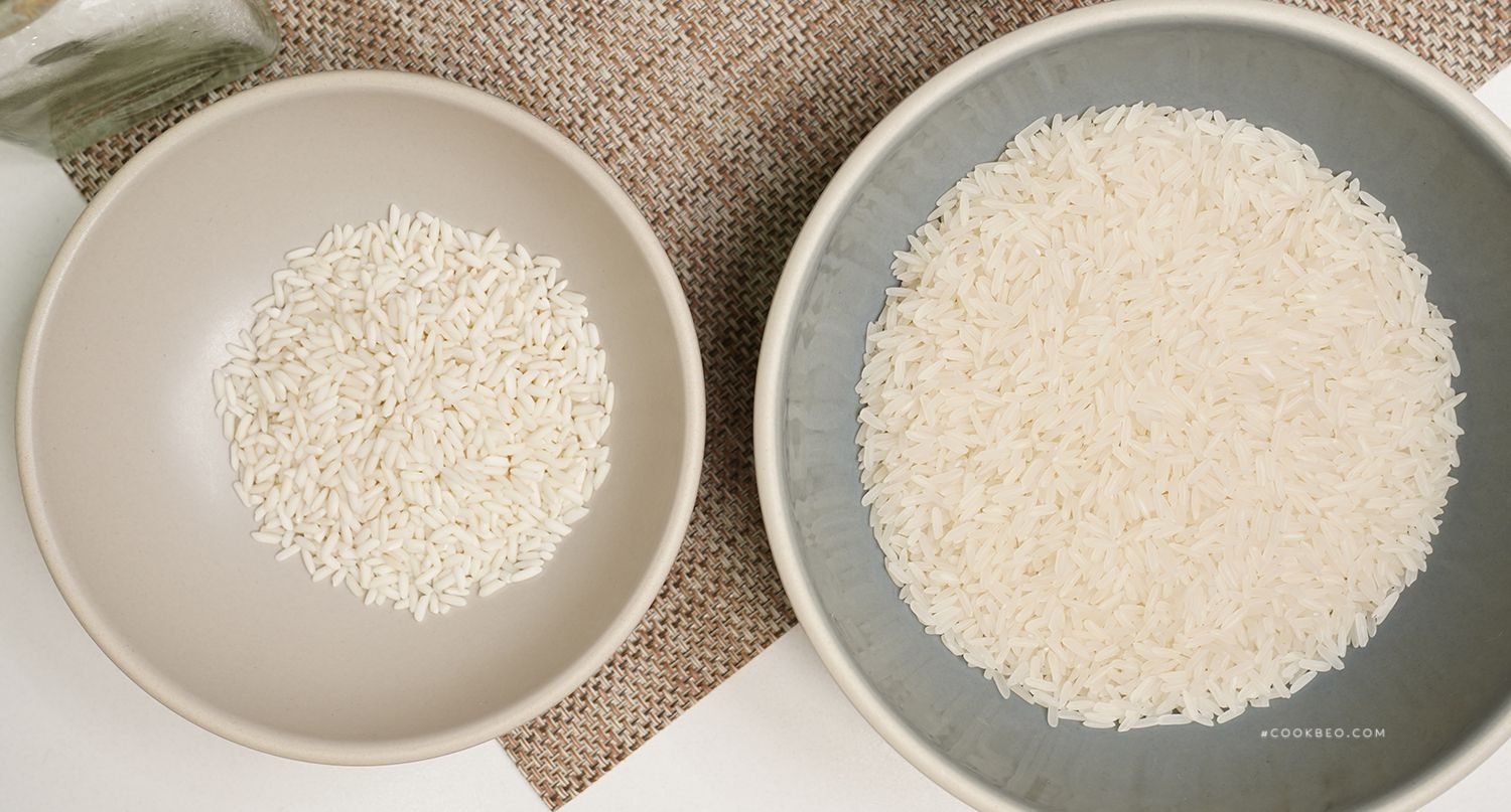 gạo nếp và gạo tẻ