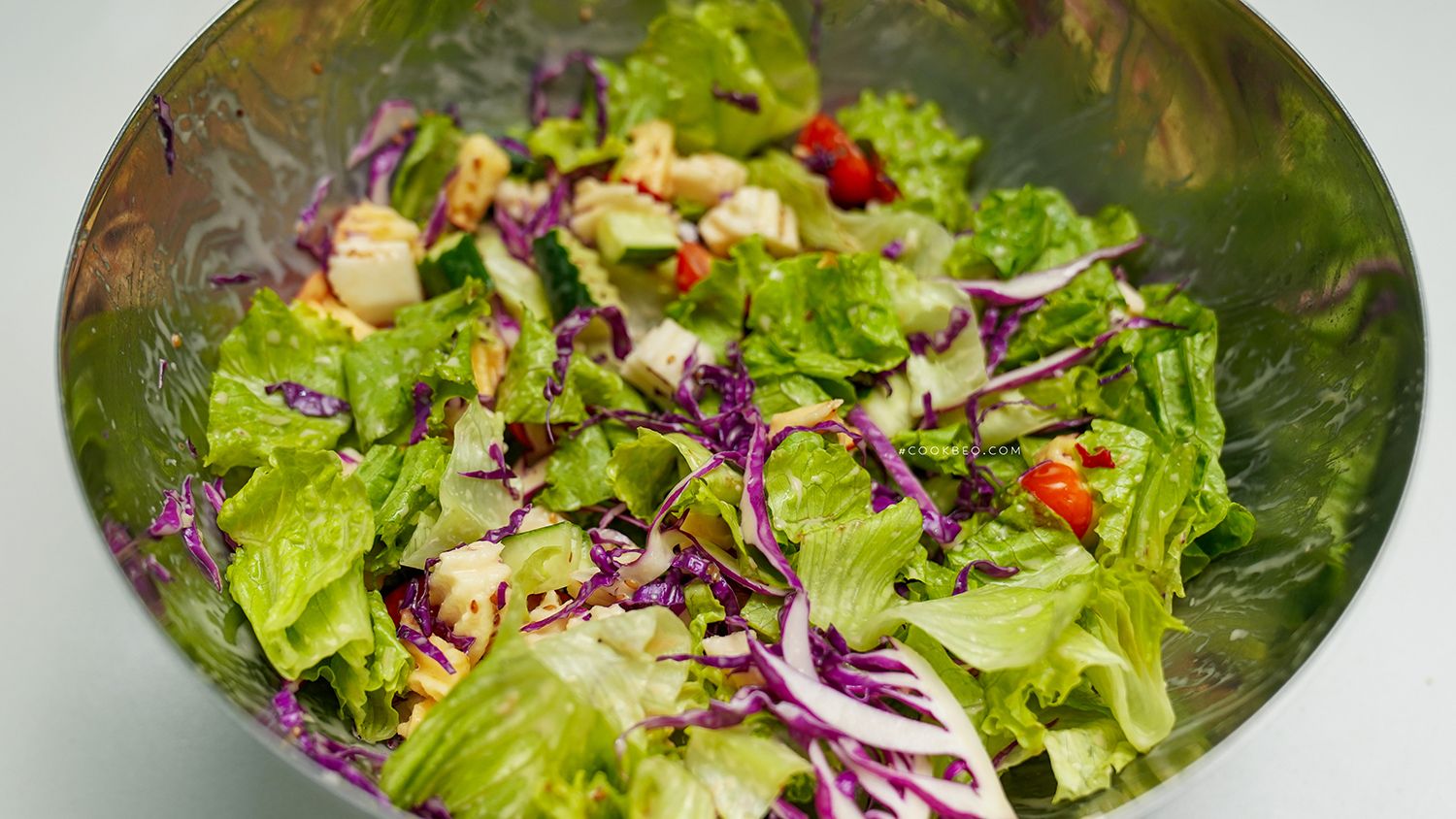 Cách làm salad rau