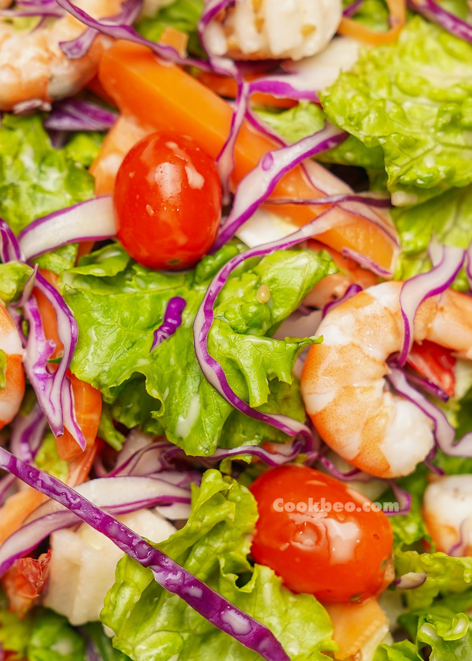 Cách làm salad tôm rau củ giảm cân nhưng vẫn giàu dinh dưỡng