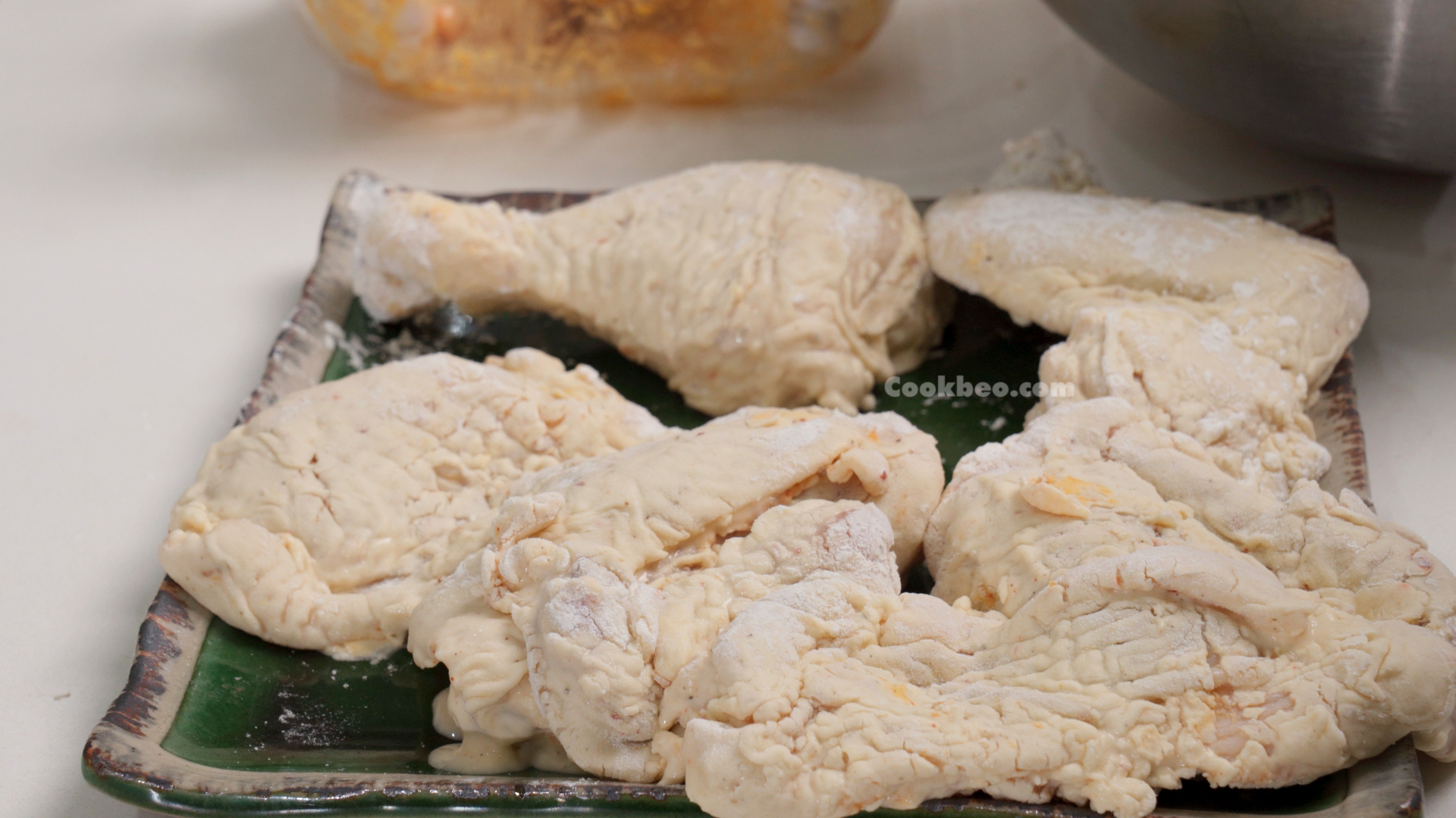 tẩm bột thịt gà