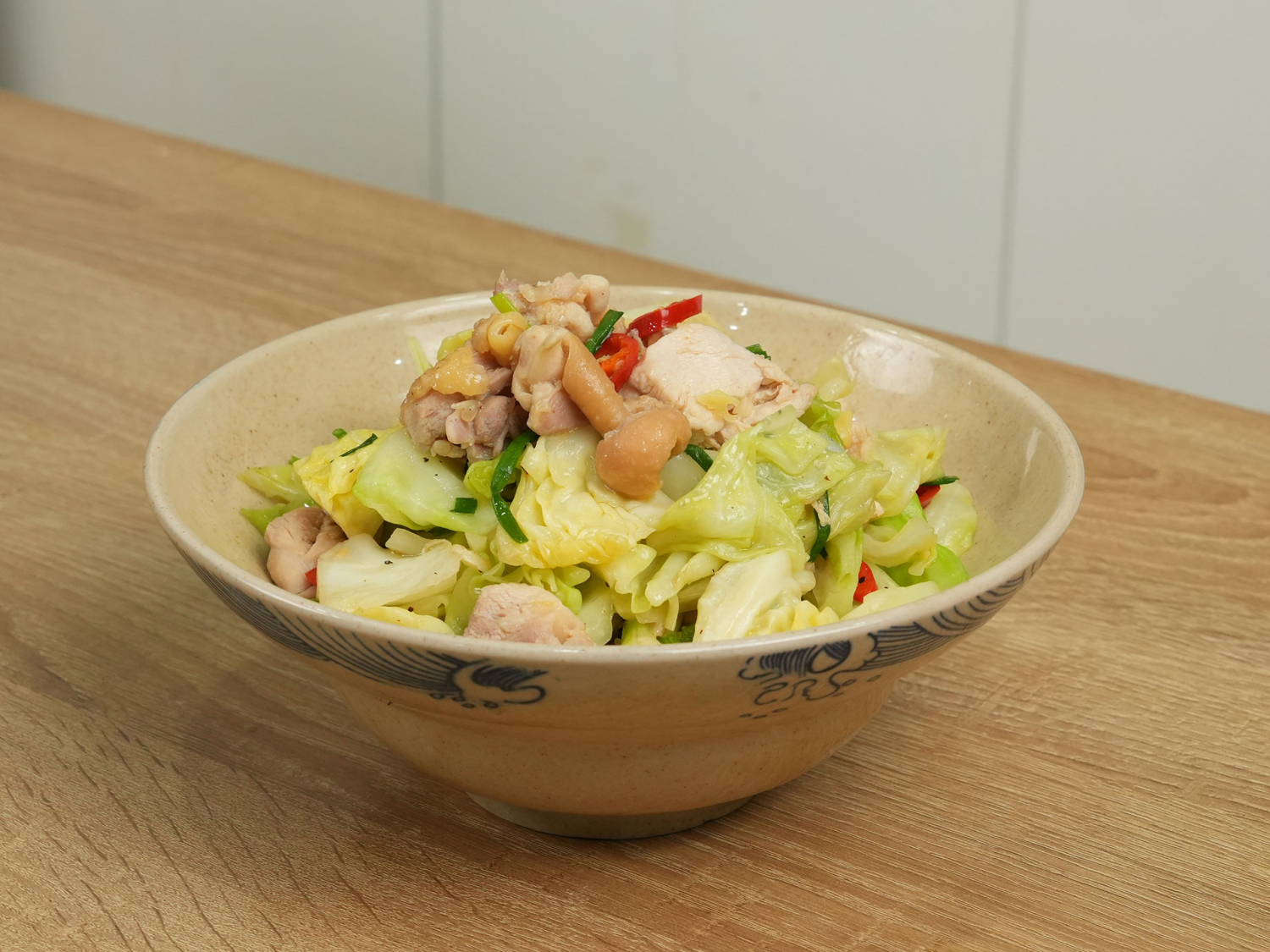 gà xào bắp cải