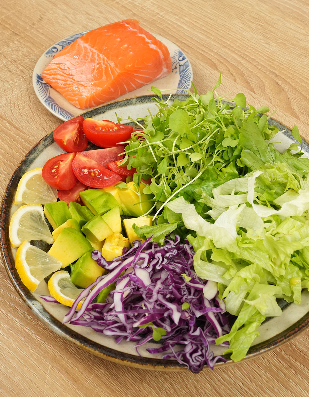 Nguyên liệu làm Salad cá hồi