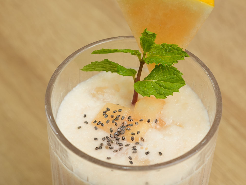 món sinh tố dưa lưới