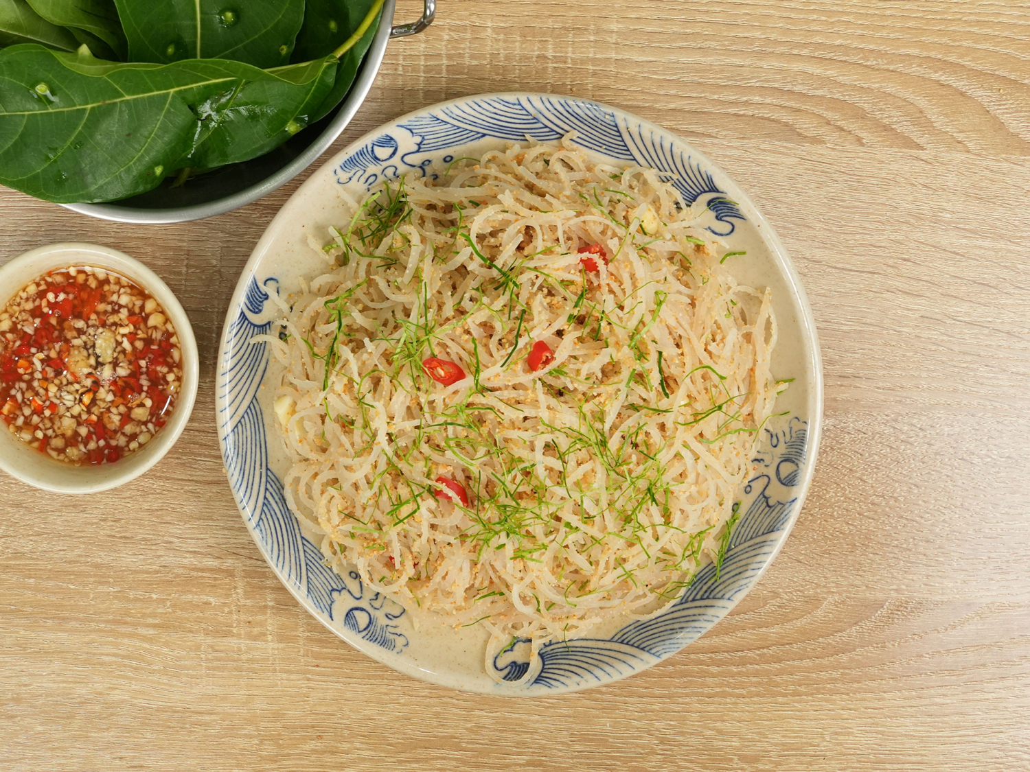 bì heo trộn thính