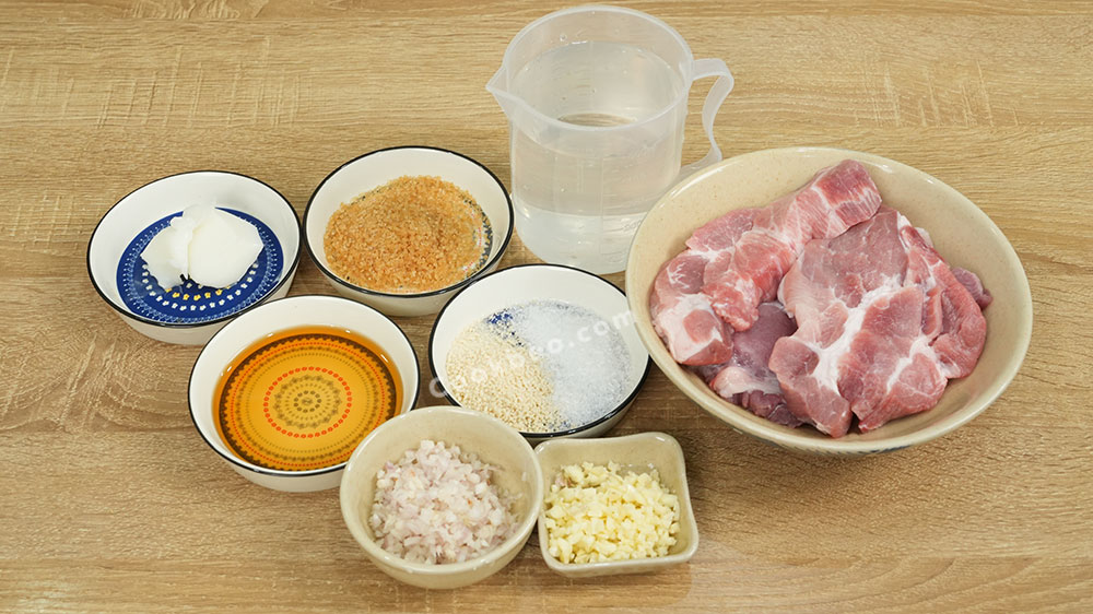 Nguyên liệu làm bì trộn ăn cơm tấm