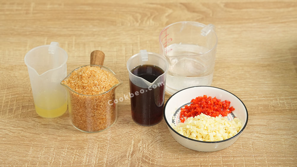 Nguyên liệu làm nước mắm ăn cơm tấm