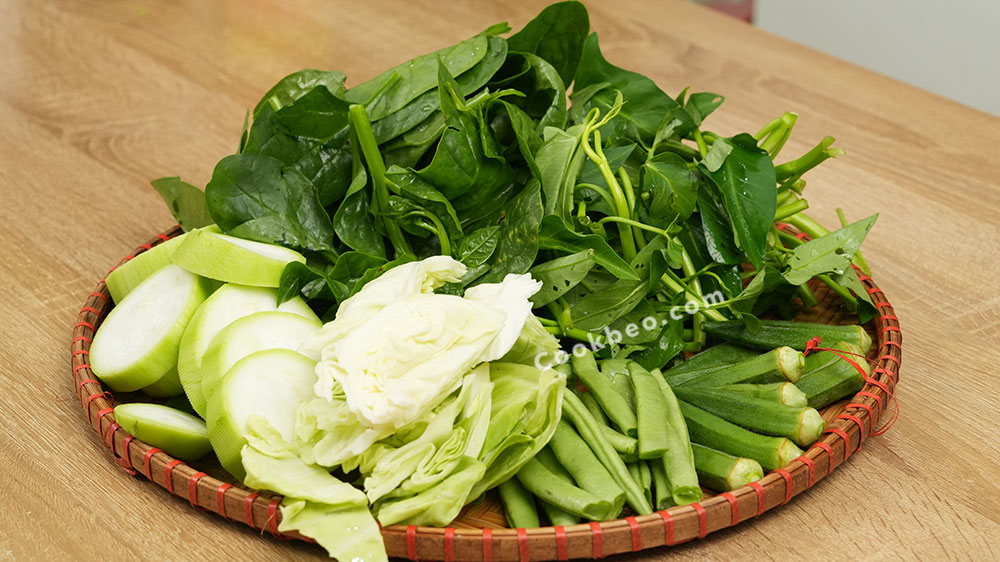 các loại rau để luộc