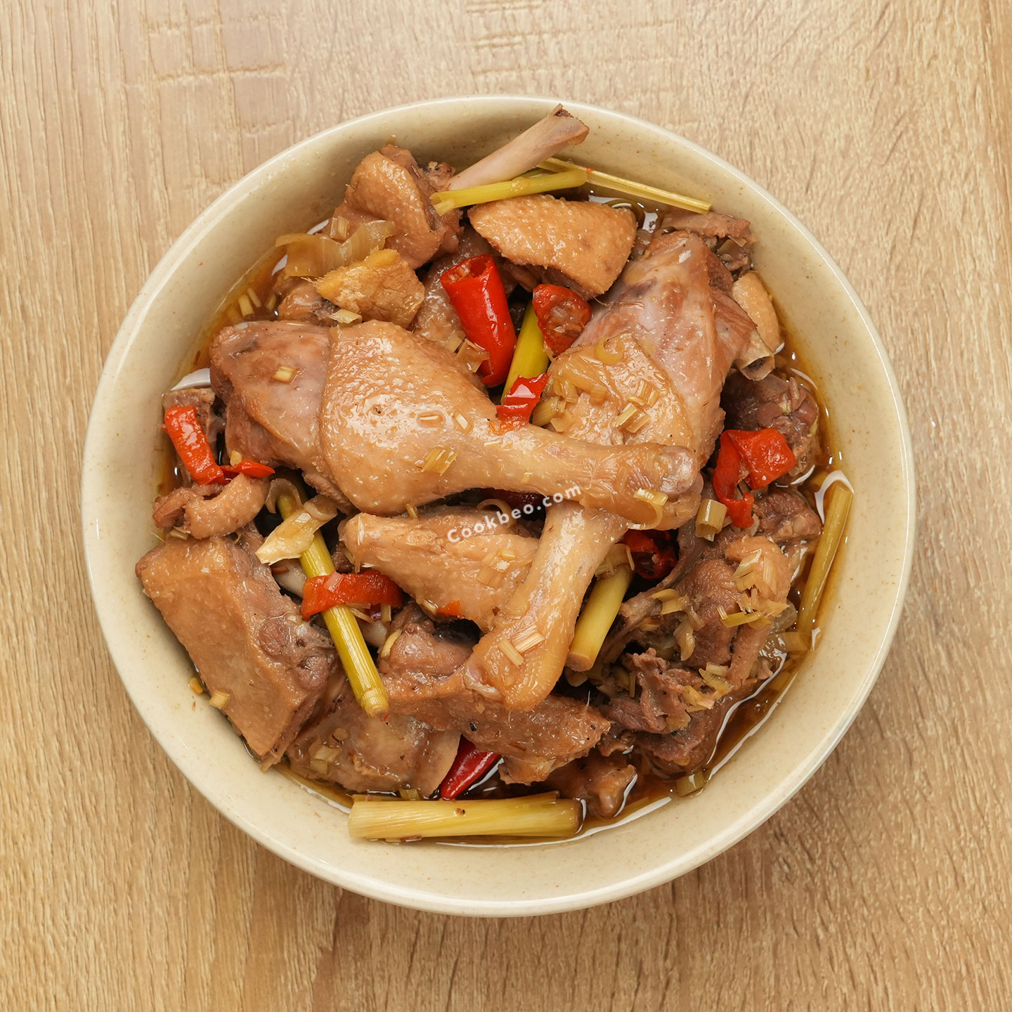 vịt kho sả ớt
