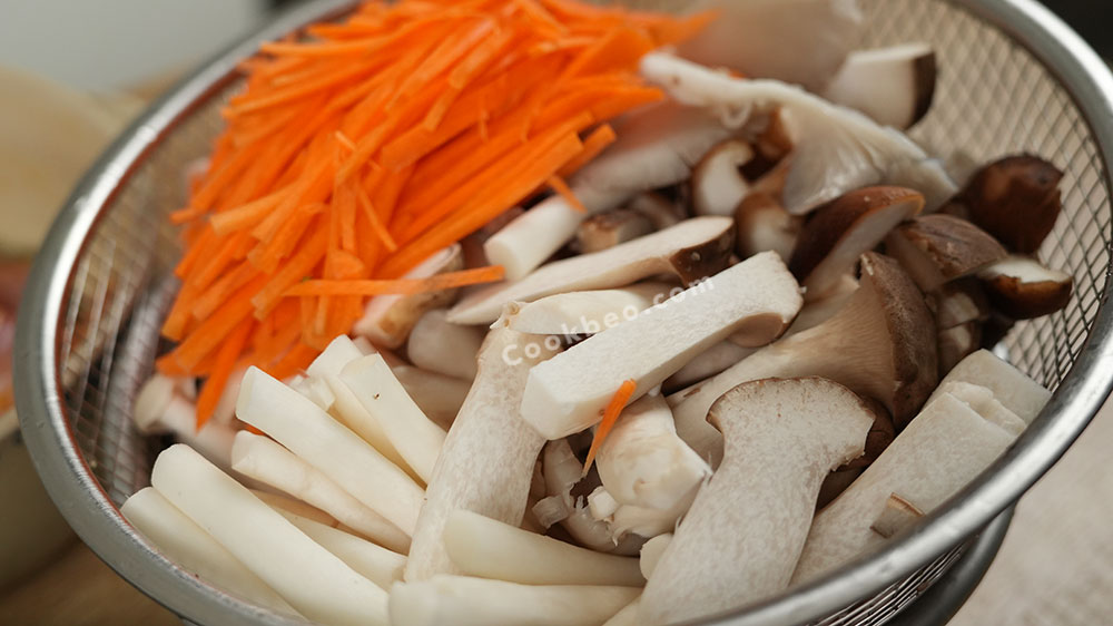 sơ chế nấm