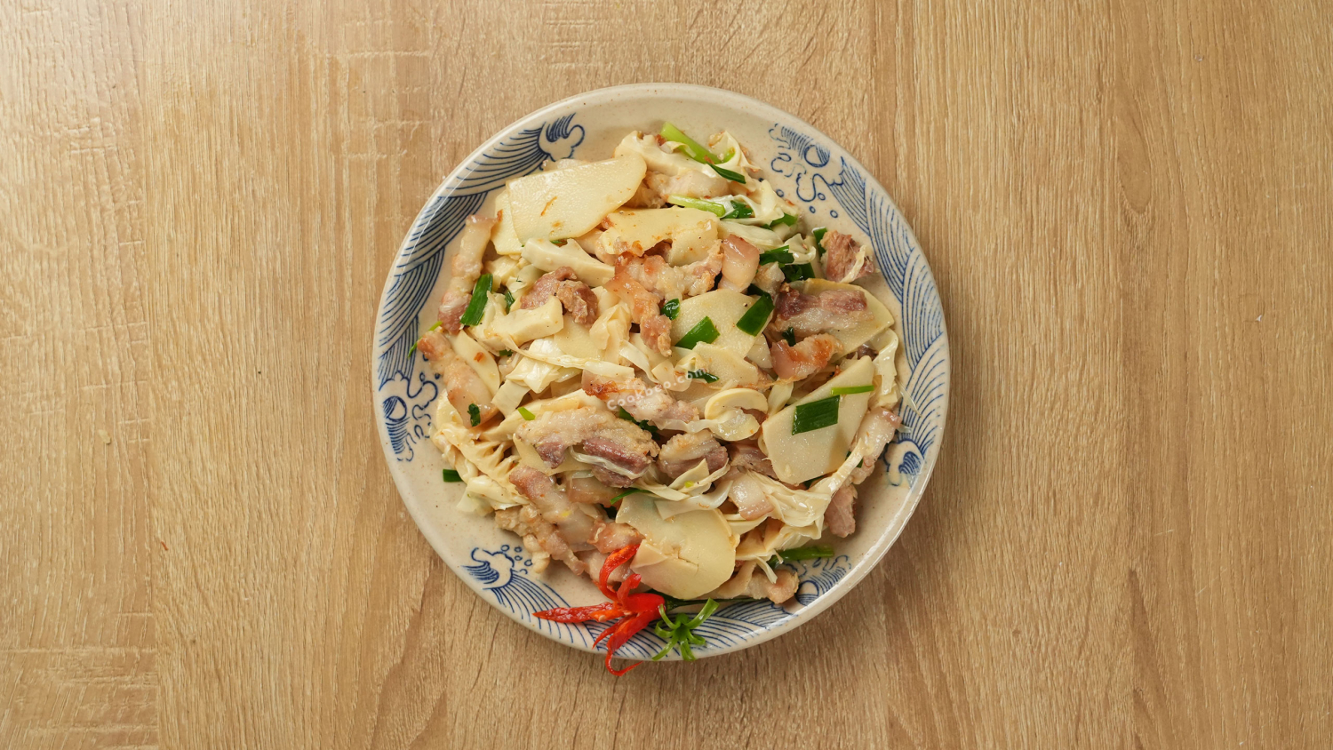 thịt xào măng