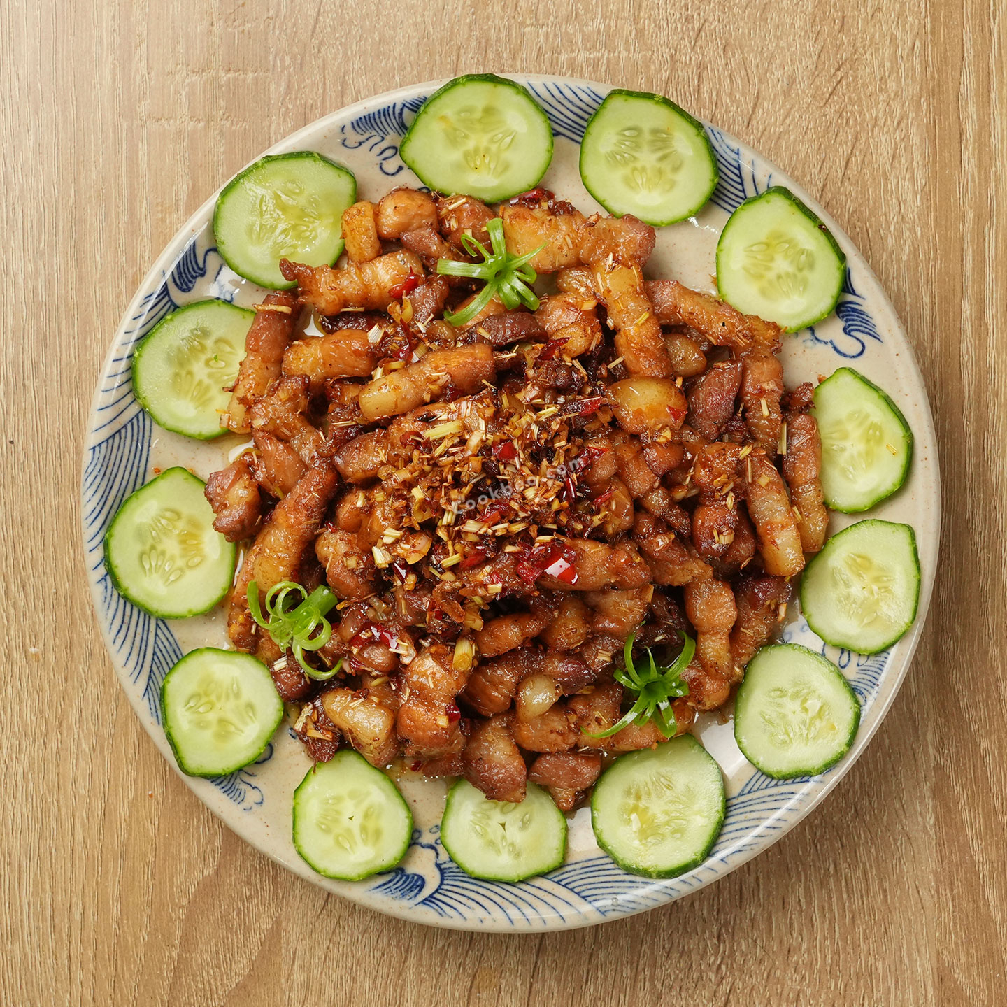 thịt rang sả ớt