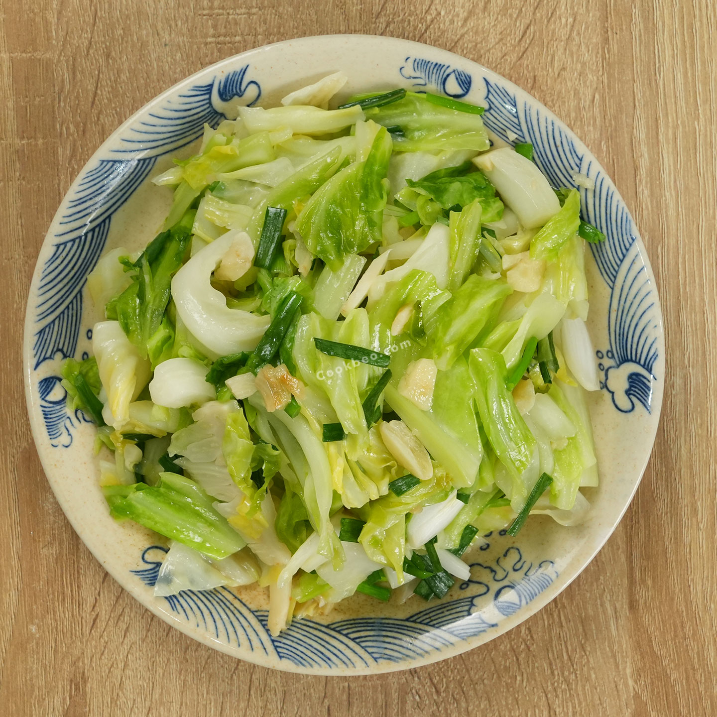 bắp cải xào tỏi