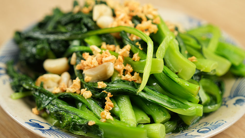 món cải ngồng xào tỏi